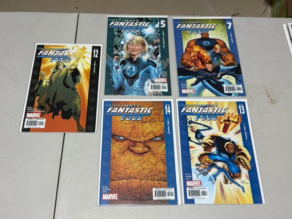 Ultimate Fantastic Four Lot #5 7 12 13 14 Marvel Comic Books